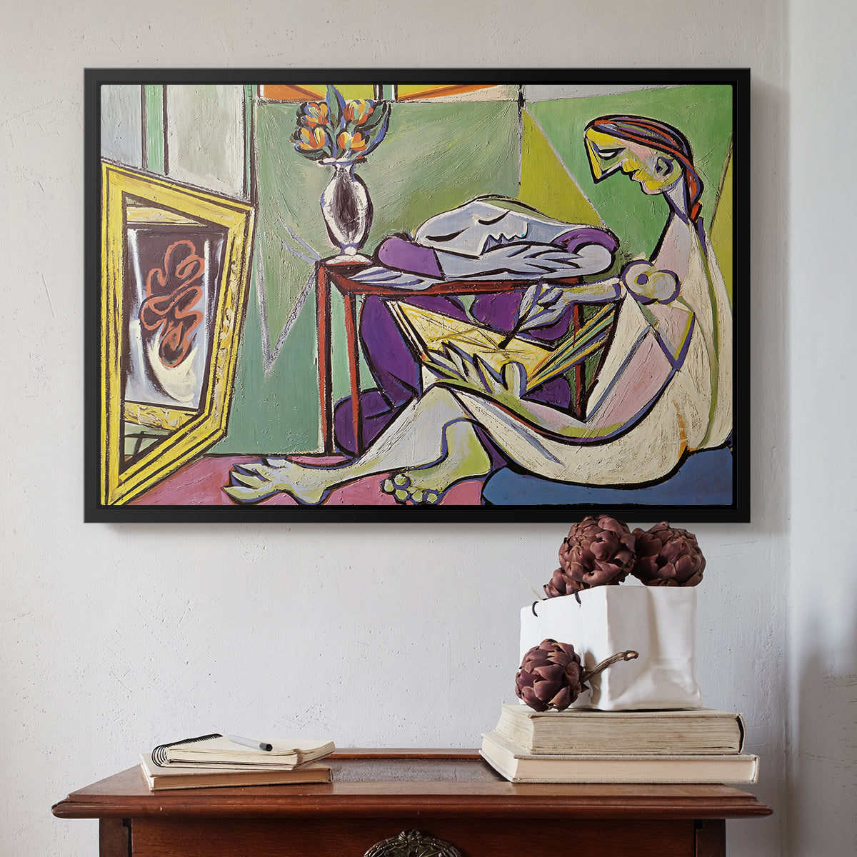 The Muse, 1935 - Floater Framed Canvas Print