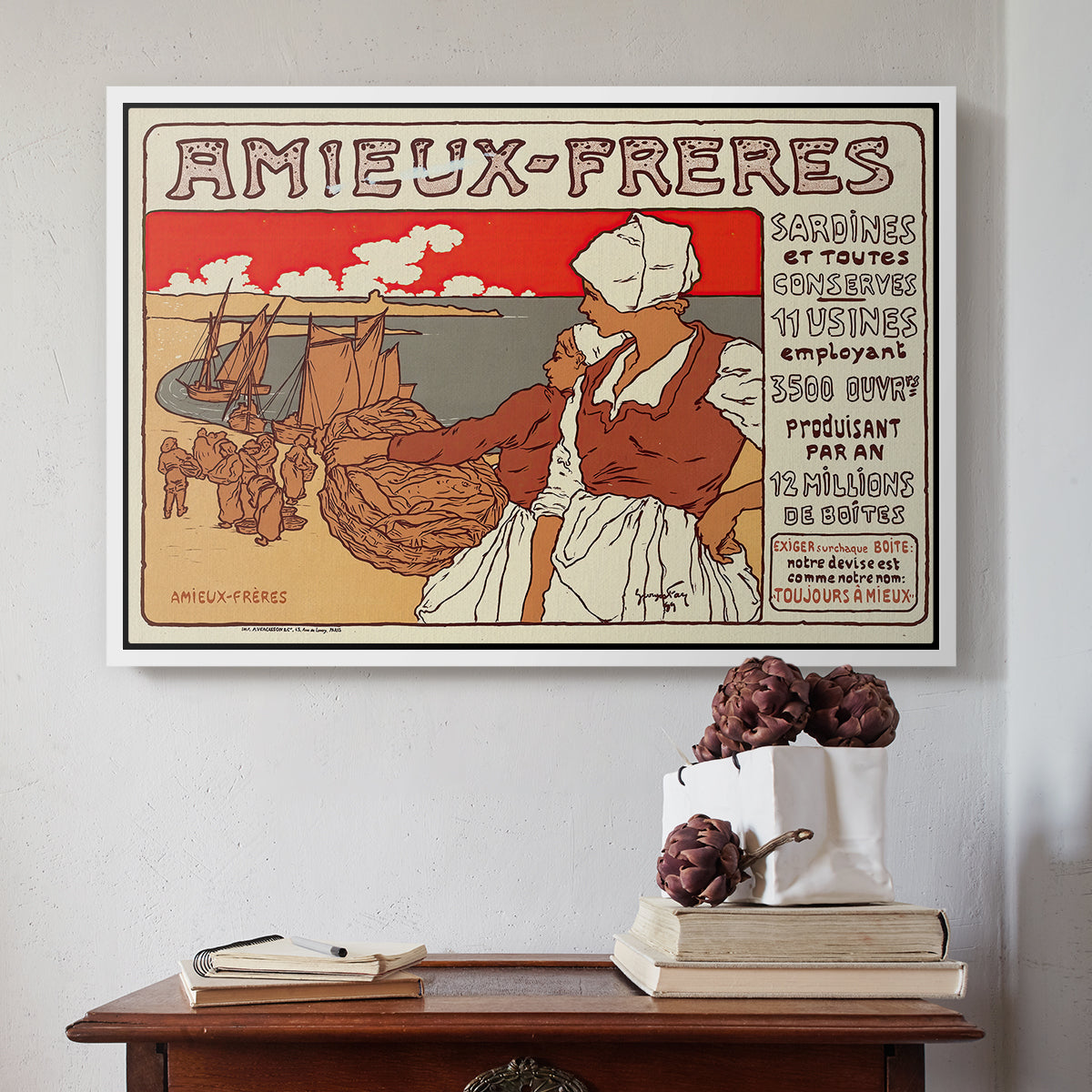 Amieux-Frères (Advertising Poster), 1899 - Floater Framed Canvas Print