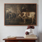 Portraits of Two Extraordinary Oxen, Property of the Earl of Powis, 1814 - Floater Framed Canvas Print