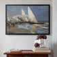 The Beach at Valencia, 1908 - Floater Framed Canvas Print