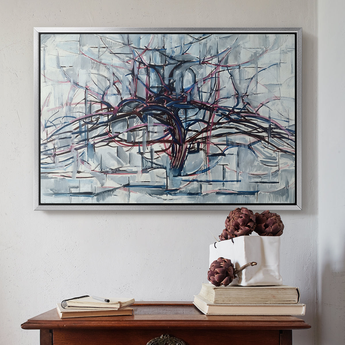 Horizontal Tree, 1912 - Floater Framed Canvas Print