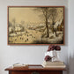 Winter Landscape with Skaters and Bird Trap, 1565 - Floater Framed Canvas Print