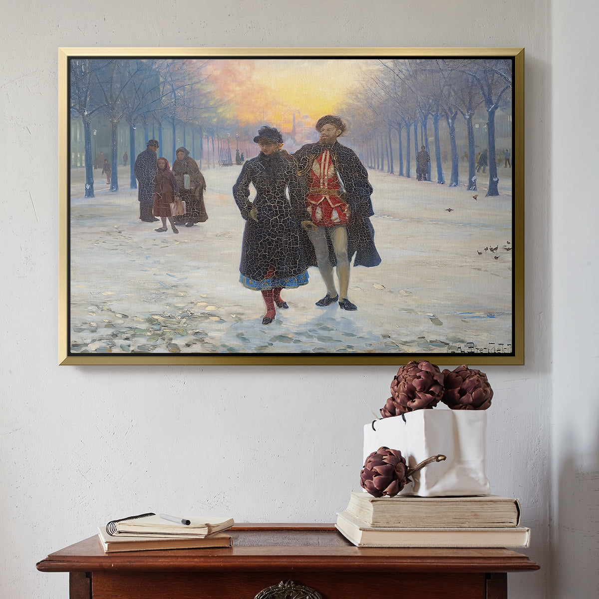 Morning after the Carnival, 1884 - Floater Framed Canvas Print