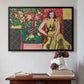 Seated Woman with a Vase of Amaryllis, 1941 - Floater Framed Canvas Print