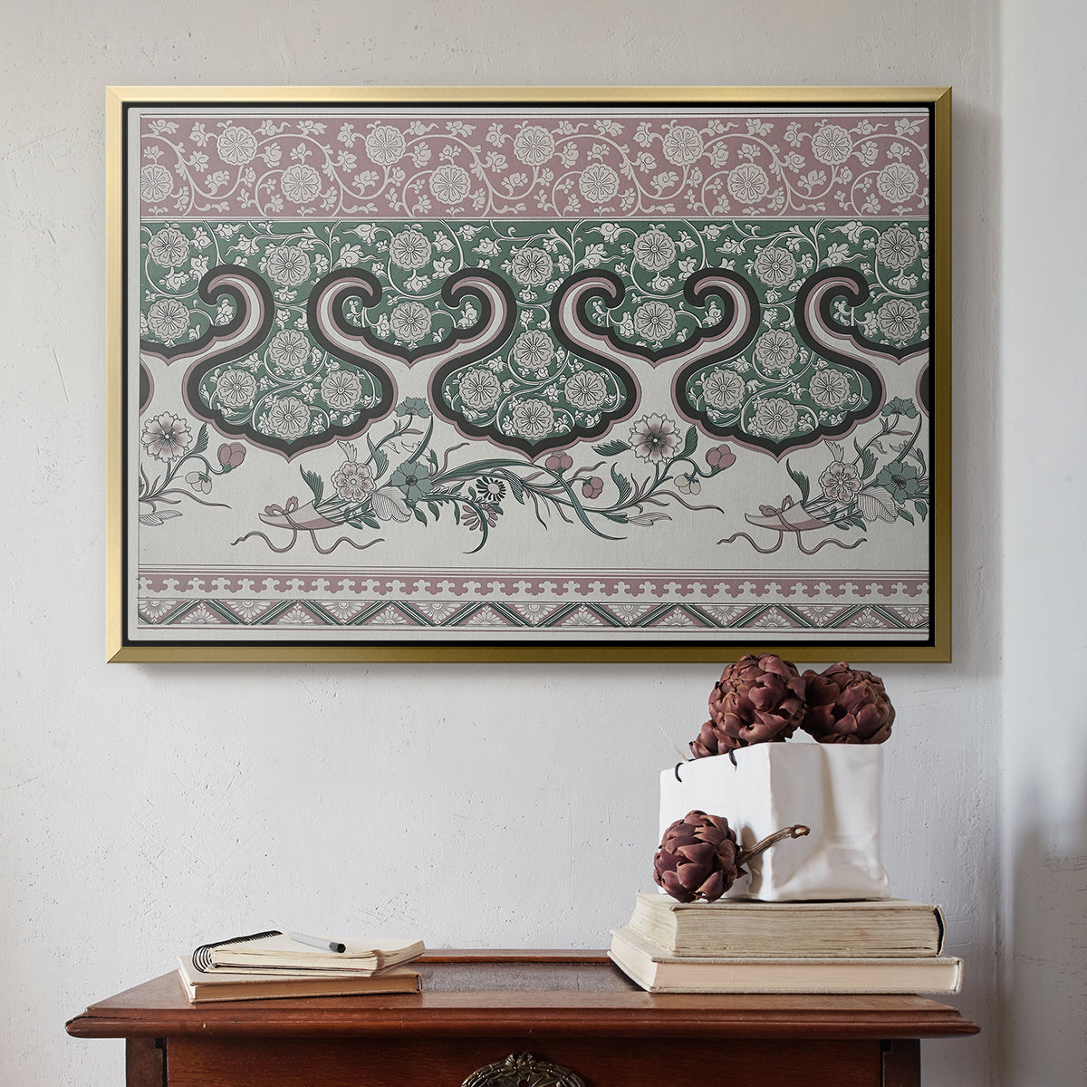 Examples of Chinese Ornament, Pl. LXXVI, 1867 - Floater Framed Canvas Print