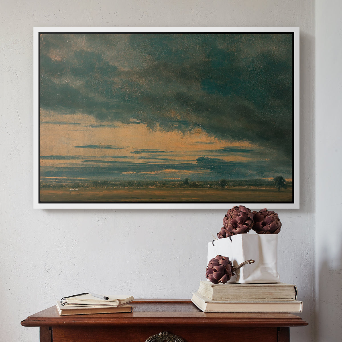 Cloud Study, c. 1821 - Floater Framed Canvas Print
