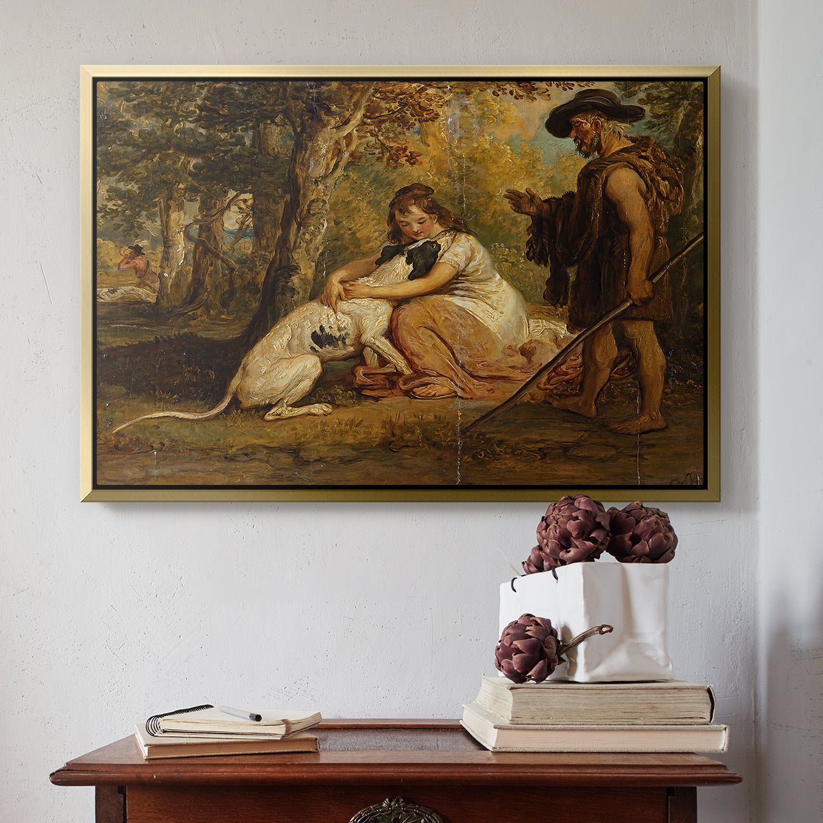 Measure for Measure, or The Biter Bit, 1840 - Floater Framed Canvas Print