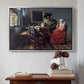 The Glass of Wine, c. 1660 - Floater Framed Canvas Print