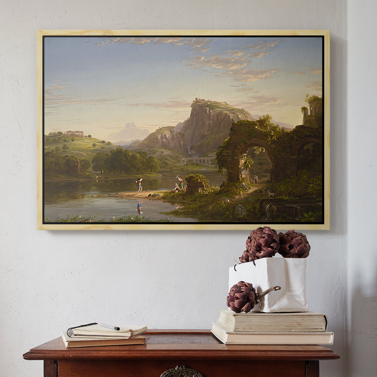 L'Allegro, 1845 - Floater Framed Canvas Print