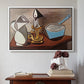 Jug, Candle, and Enamel Pan, 1950 - Floater Framed Canvas Print