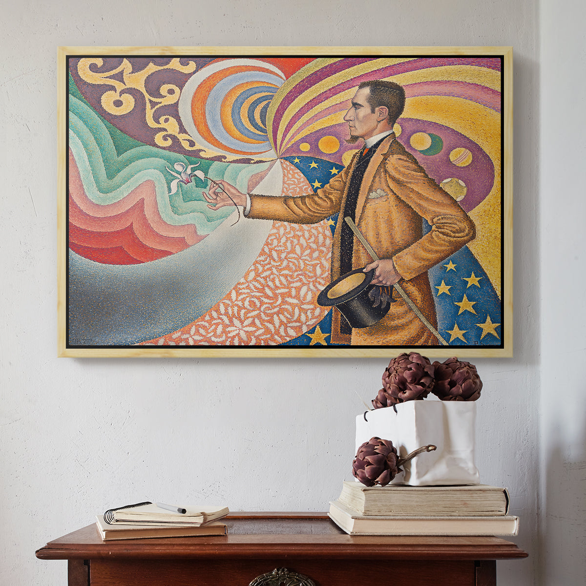 Portrait of Félix Fénéon, 1890 - Floater Framed Canvas Print