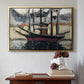 Two Boats Side by Side, Port of Marseilles, c. 1916 - Floater Framed Canvas Print