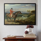 John Levett Hunting at Wychnor, Staffordshire, 1818 - Floater Framed Canvas Print