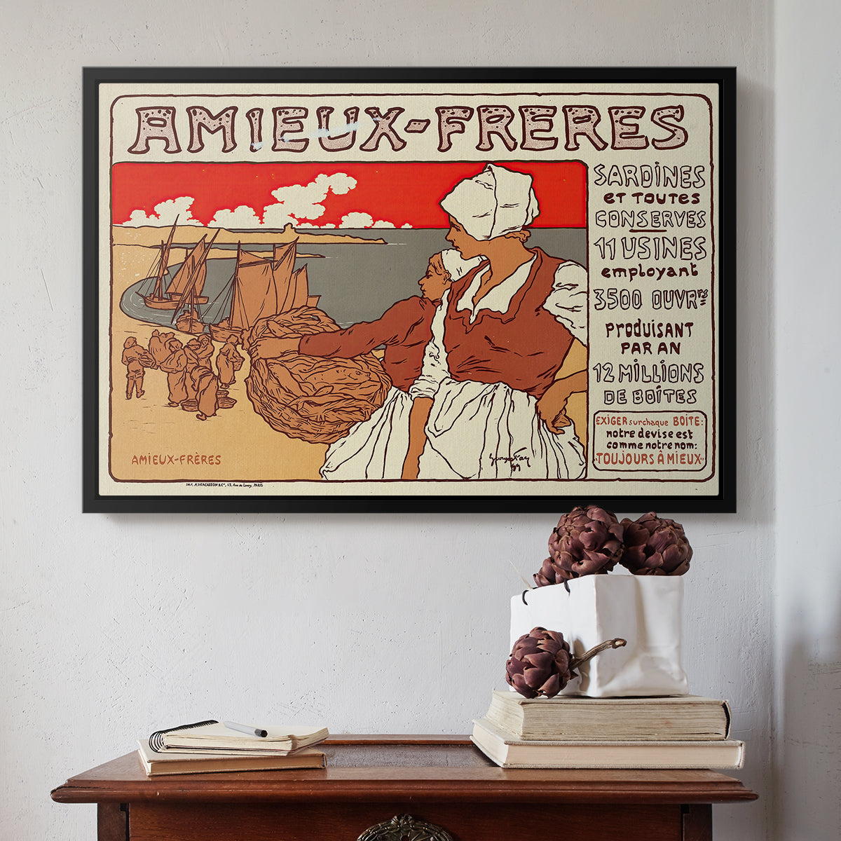 Amieux-Frères (Advertising Poster), 1899 - Floater Framed Canvas Print