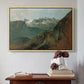 The Dachstein from the Plassen near Hallstatt, 1827 - Floater Framed Canvas Print