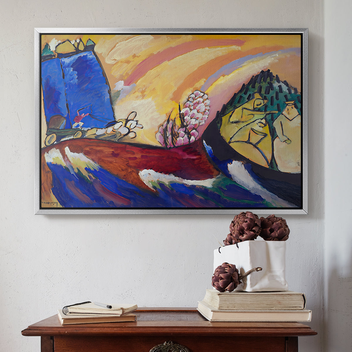 Painting with Troika, 1911 - Floater Framed Canvas Print