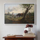 Shepherd with Billy Goat, c. 1830 - Floater Framed Canvas Print