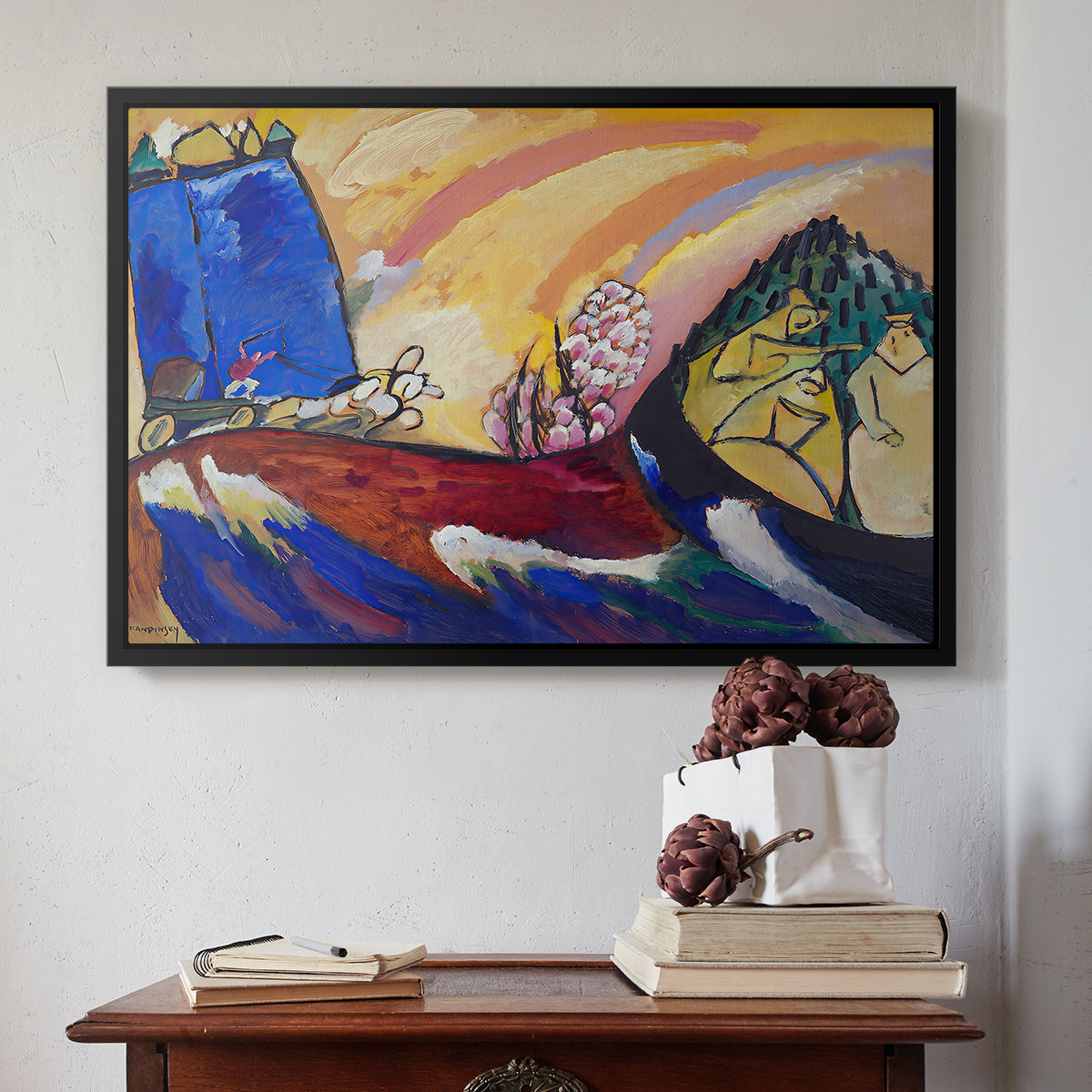 Painting with Troika, 1911 - Floater Framed Canvas Print