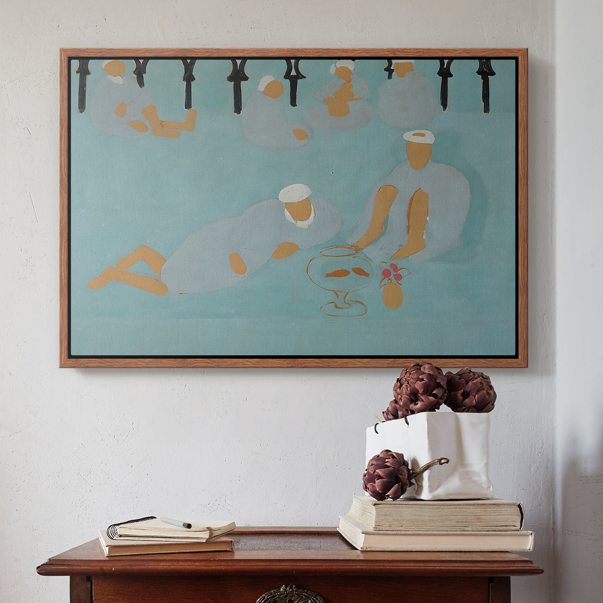 Arab Coffeehouse (Le café Maure), 1913 - Floater Framed Canvas Print