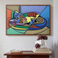 A Dog Named Picasso - Floater Framed Canvas Print