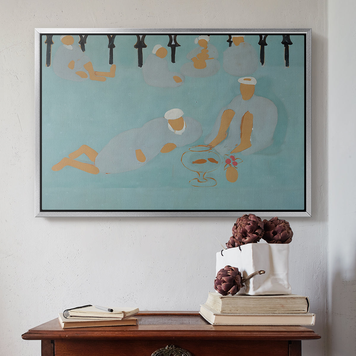 Arab Coffeehouse (Le café Maure), 1913 - Floater Framed Canvas Print