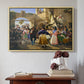 Romans Gathered for Merriment at an Osteria, 1839 - Floater Framed Canvas Print