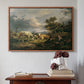 Young Peasant Couple Resting in the Field, 1829 - Floater Framed Canvas Print