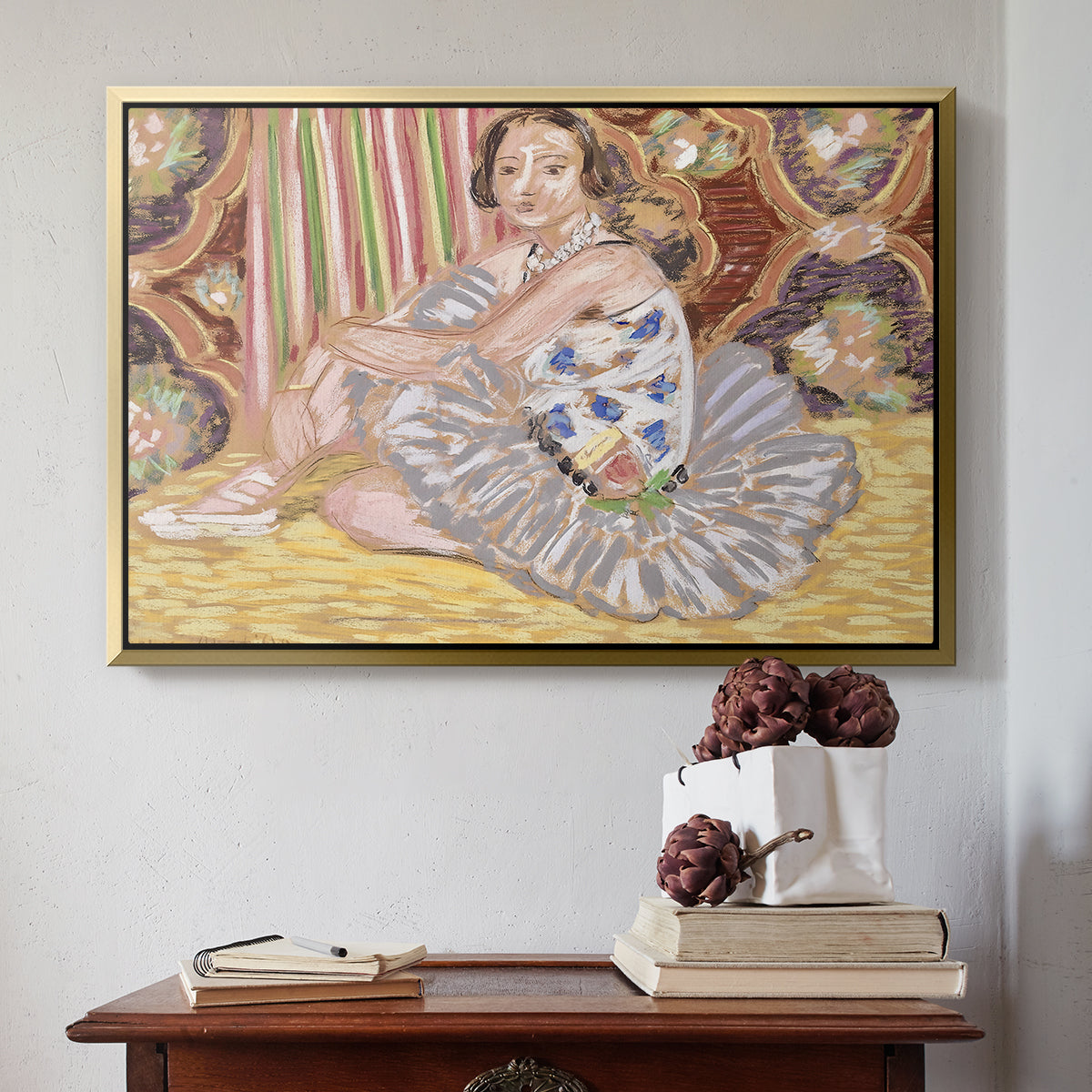 The Dancer (La danseuse), c. 1927 - Floater Framed Canvas Print