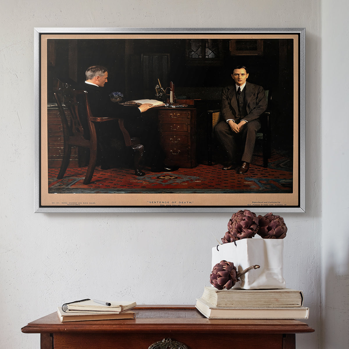 The Sentence of Death, 1908 - Floater Framed Canvas Print
