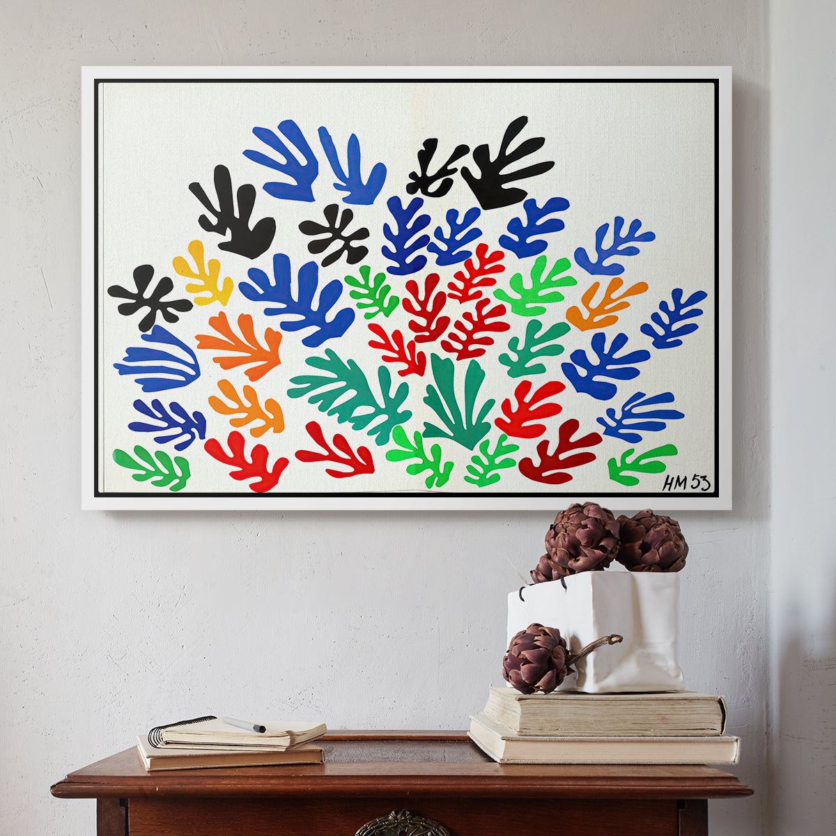 The Sheaf (La gerbe), 1953 - Floater Framed Canvas Print