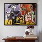 The Painter and His Model, 1963 - Floater Framed Canvas Print
