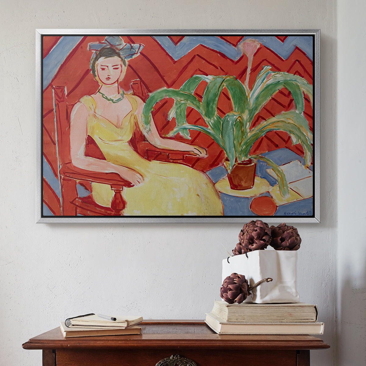 Michaella, 1943 - Floater Framed Canvas Print