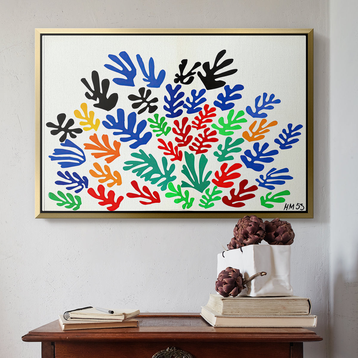 The Sheaf (La gerbe), 1953 - Floater Framed Canvas Print