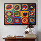 Color Study: Squares with Concentric Circles, 1913 - Floater Framed Canvas Print