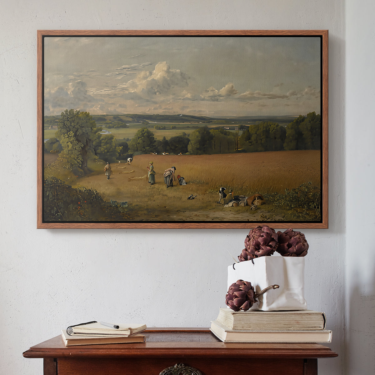 The Wheat Field, 1816 - Floater Framed Canvas Print