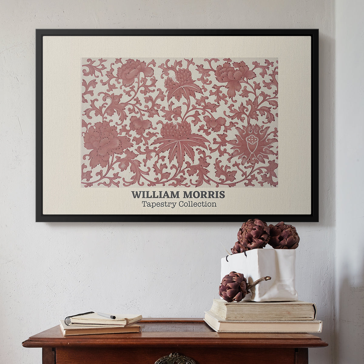 Examples of Chinese Ornament, Pl. XCIII (Morris Inspired), 1867 - Floater Framed Canvas Print