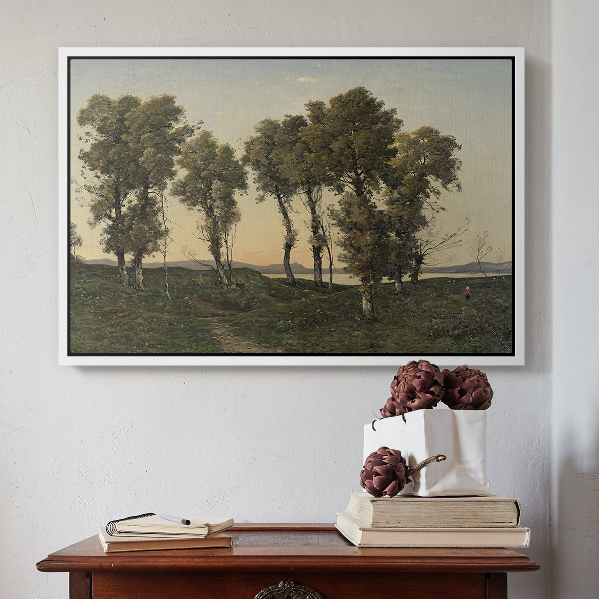 Autumn Evening, 1894 - Floater Framed Canvas Print