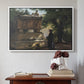 A Catholic Priest in Front of a Sarcophagus, c. 1857 - Floater Framed Canvas Print