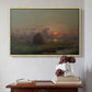 Haystack at Sunset, 1880 - Floater Framed Canvas Print