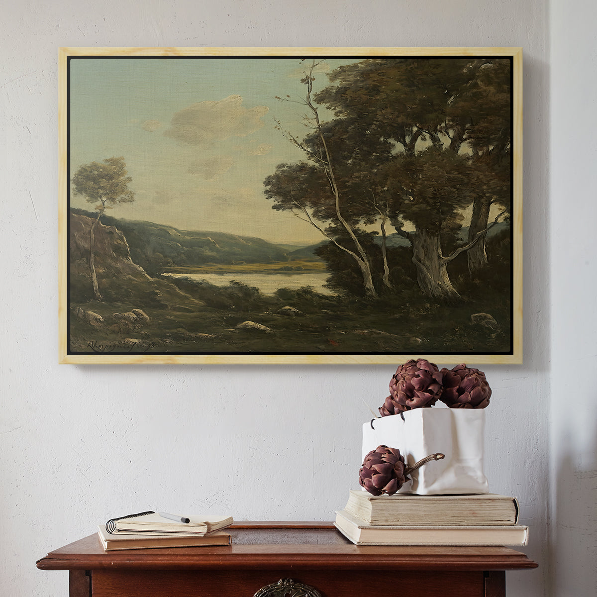 Landscape, 1898 - Floater Framed Canvas Print