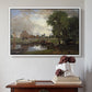 Dedham Lock and Mill, c. 1820 - Floater Framed Canvas Print
