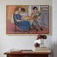 Domino Players, 1921 - Floater Framed Canvas Print