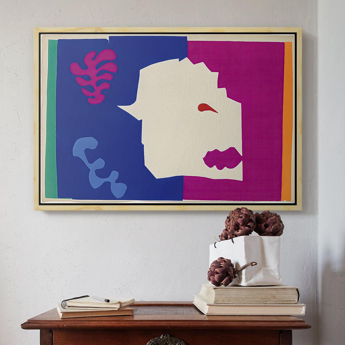The Wolf (Le loup), from Jazz, 1947 - Floater Framed Canvas Print