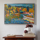Study for Autumn Landscape with Boats, 1908 - Floater Framed Canvas Print