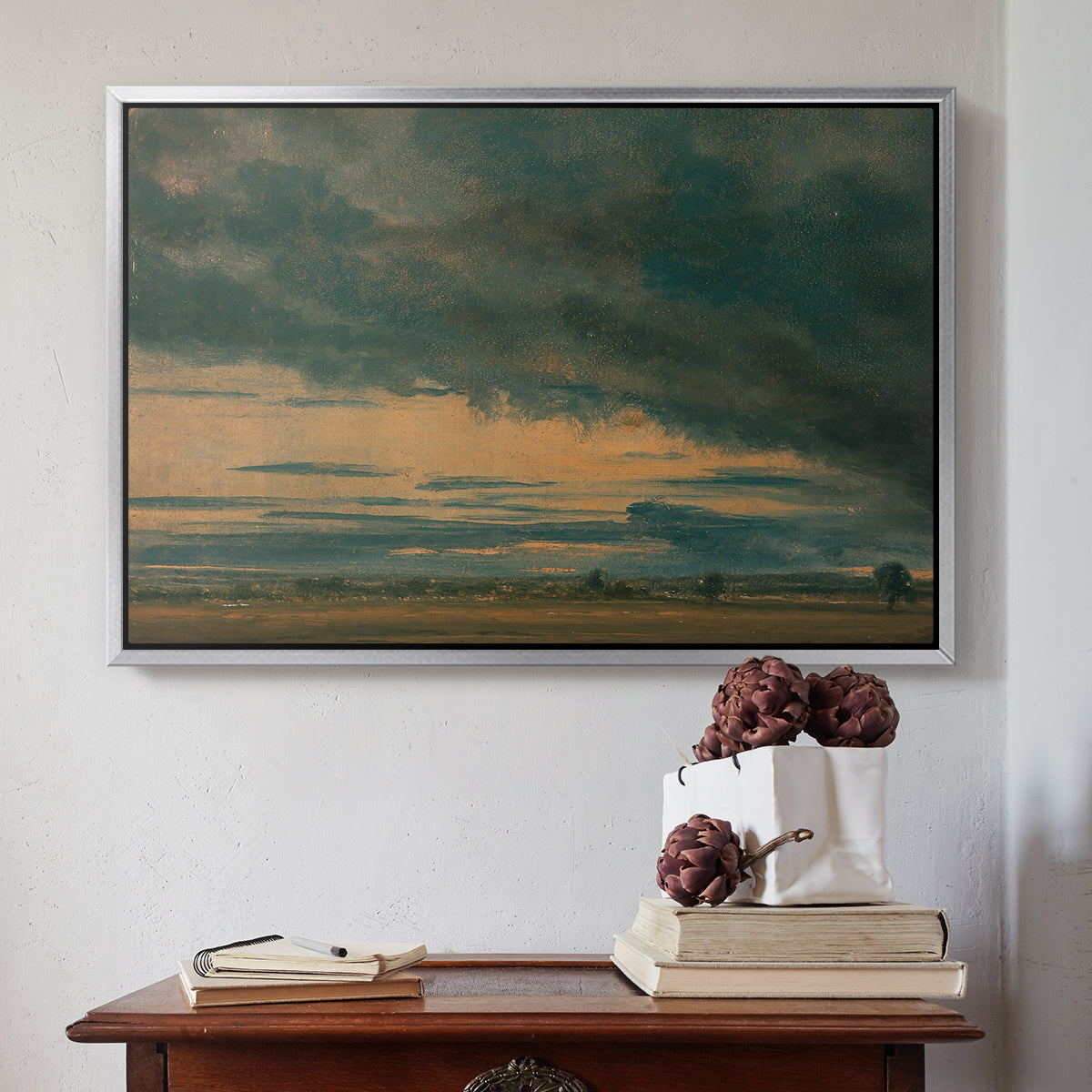 Cloud Study, c. 1821 - Floater Framed Canvas Print