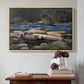 Hudson River, 1892 - Floater Framed Canvas Print