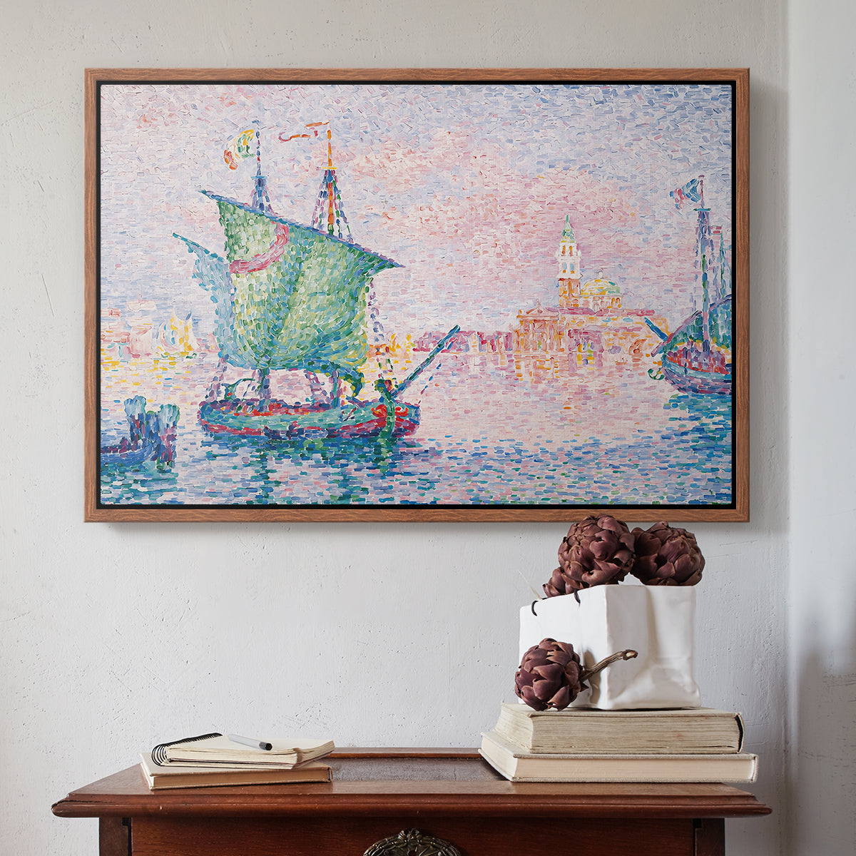 Venice, the Pink Cloud, 1909 - Floater Framed Canvas Print