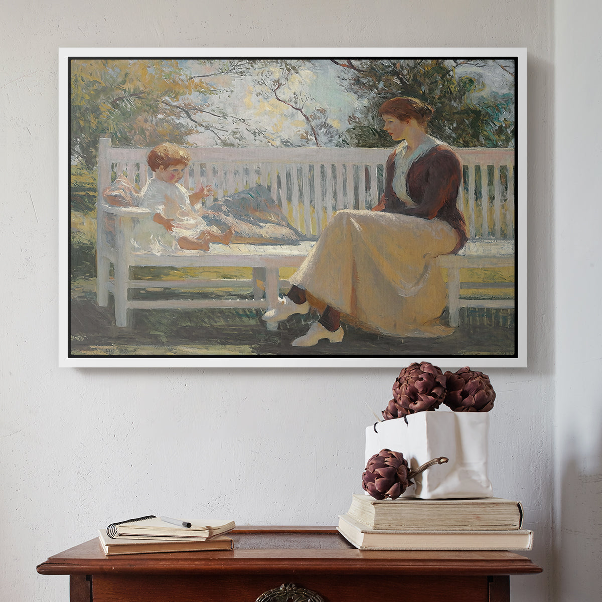 Eleanor and Benny, 1916 - Floater Framed Canvas Print