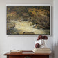 Waterfall in Hallingdal, 1848 - Floater Framed Canvas Print