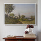 Village Landscape with Church, 1891 - Floater Framed Canvas Print